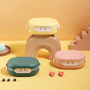 Boîte repas isotherme bébé 780 ml, vert, jaune ou rose