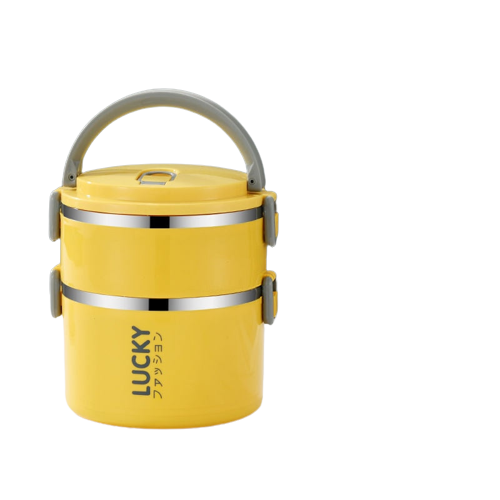 Sac isotherme écolier en polyester, jaune ou bleu, 1 à 4 couches