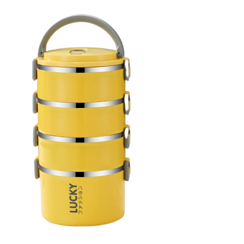 Sac isotherme écolier en polyester, jaune ou bleu, 1 à 4 couches