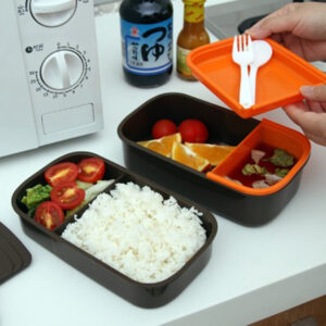 Boîte repas isotherme à 2 couches, quatre coloris, avec ou sans sac