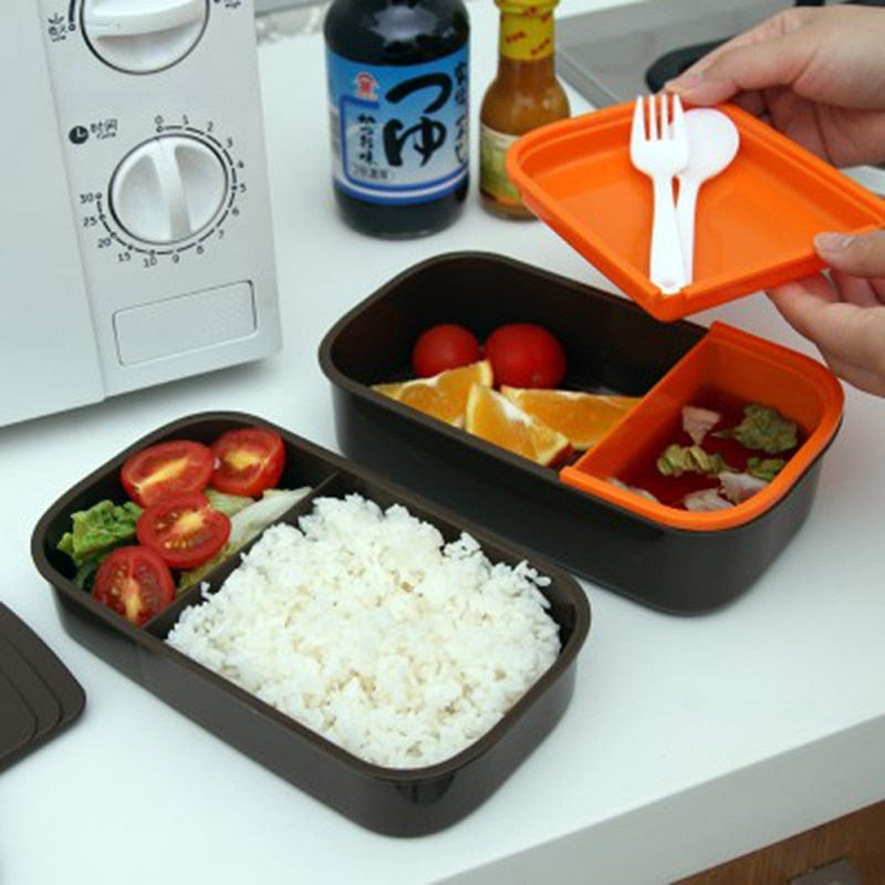 Boîte repas isotherme à 2 couches, quatre coloris, avec ou sans sac