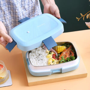 Boîte hermétique pour repas enfant, rose, bleue ou verte