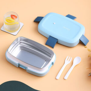 Boîte hermétique pour repas enfant, rose, bleue ou verte