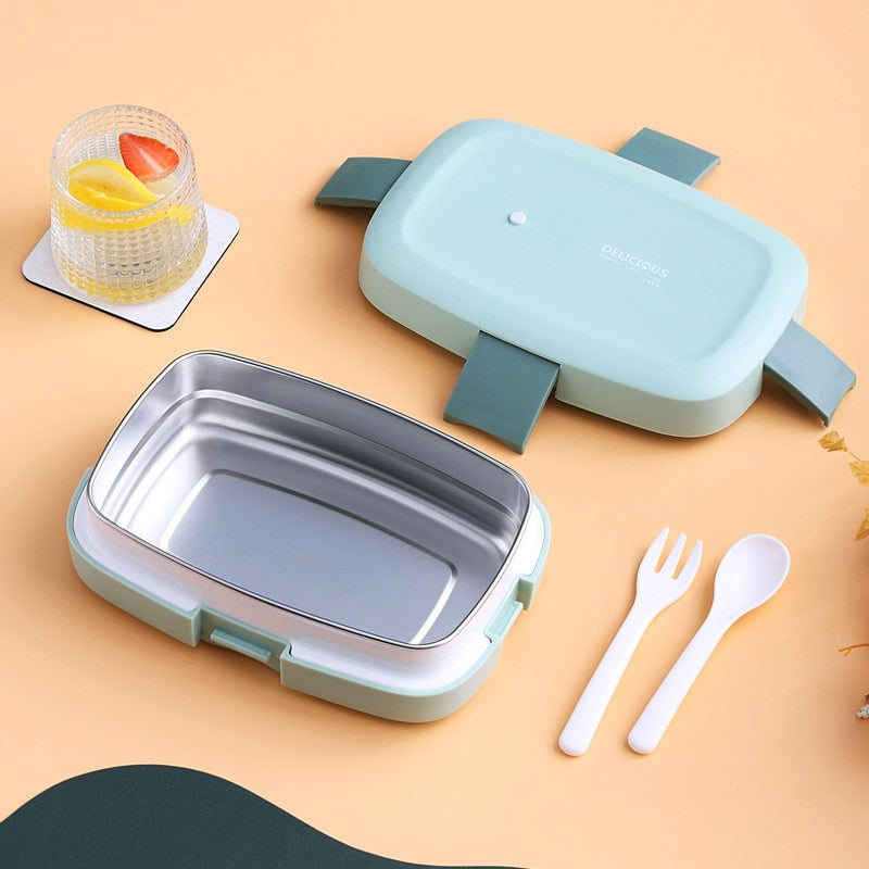 Boîte hermétique pour repas enfant, rose, bleue ou verte