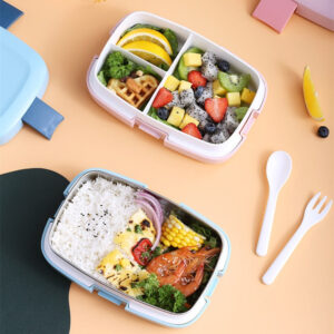 Boîte hermétique pour repas enfant, rose, bleue ou verte