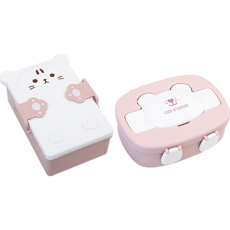Boîte isotherme lunch box 700 ml, modèles ours et chaton