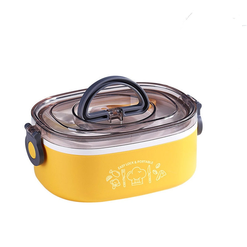 Boîte isotherme repas chaud en inox, 600 ou 1200 ml