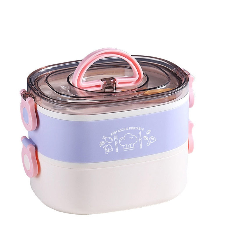 Boîte isotherme repas chaud en inox, 600 ou 1200 ml