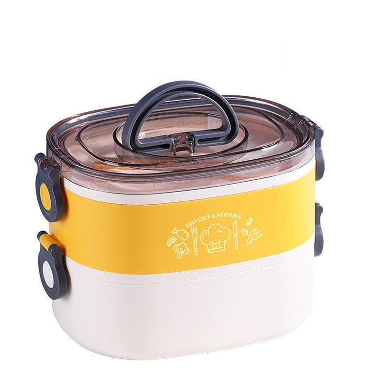 Boîte isotherme repas chaud en inox, 600 ou 1200 ml