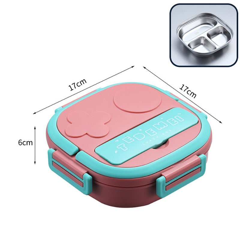 Boîte isotherme repas chaud bébé en inox, deux ou trois compartiments