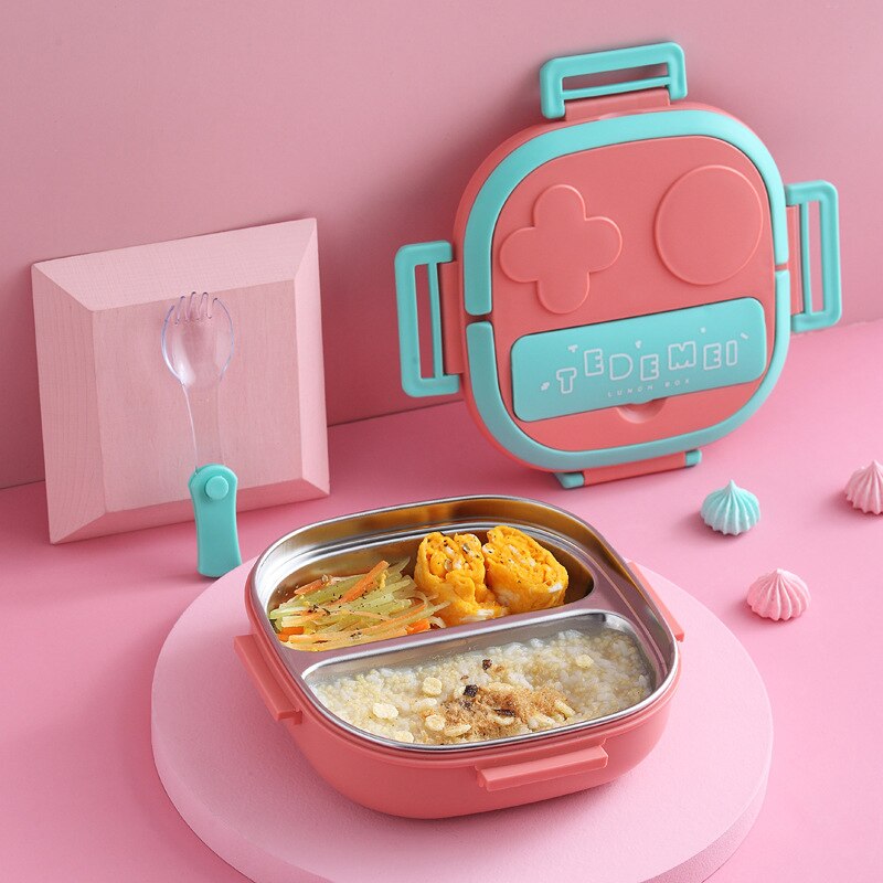 Boîte isotherme repas chaud bébé en inox, deux ou trois compartiments