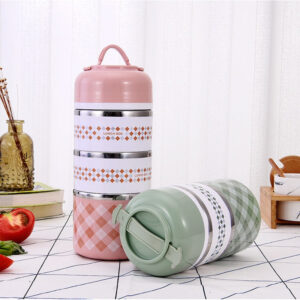Lunch box isotherme en nylon, 1 à 3 couches, trois coloris