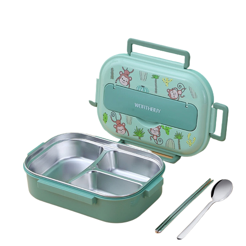 Boîte repas isotherme enfant, 3 ou 4 compartiments