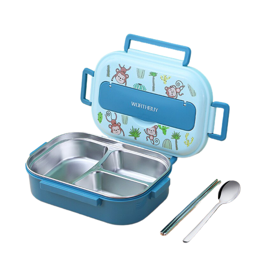 Boîte repas isotherme enfant, 3 ou 4 compartiments