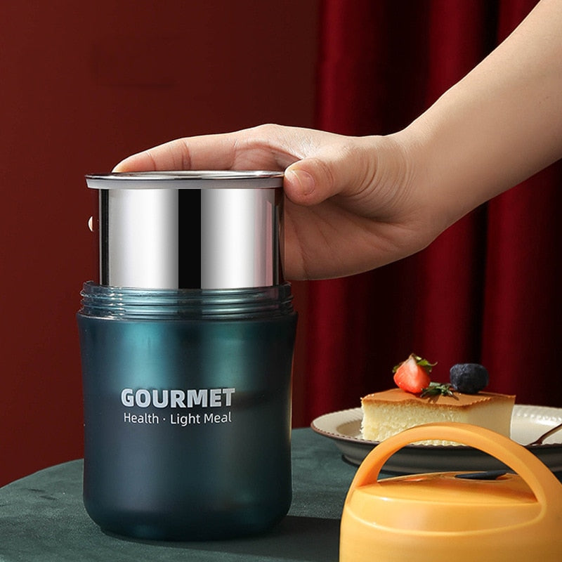 Boîte isotherme repas bébé 500 ml en inox, rouge ou jaune