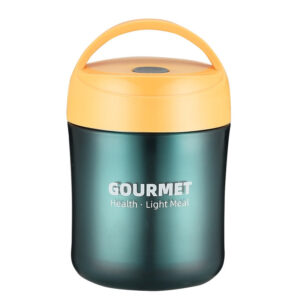 Boîte isotherme repas bébé 500 ml en inox, rouge ou jaune