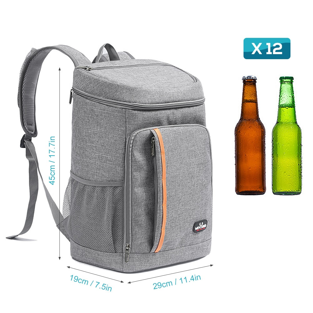 Grand sac à dos isotherme Oxford avec décapsuleur, 18 canettes