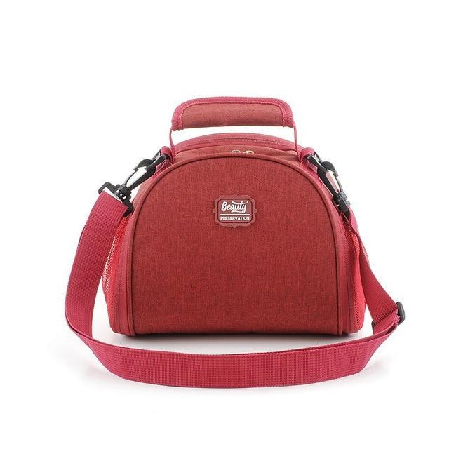 Mini sac isotherme repas 22 × 16 × 18 cm, cinq coloris