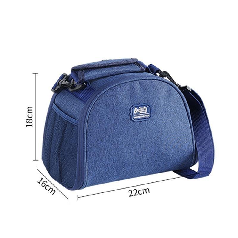 Mini sac isotherme repas 22 × 16 × 18 cm, cinq coloris