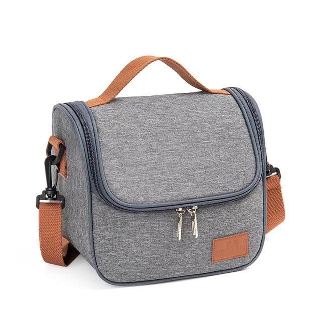 Petit sac isotherme déjeuner à poignée rembourrée et sangle