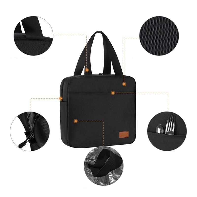 Petit sac isotherme repas en polyester, tailles S et L