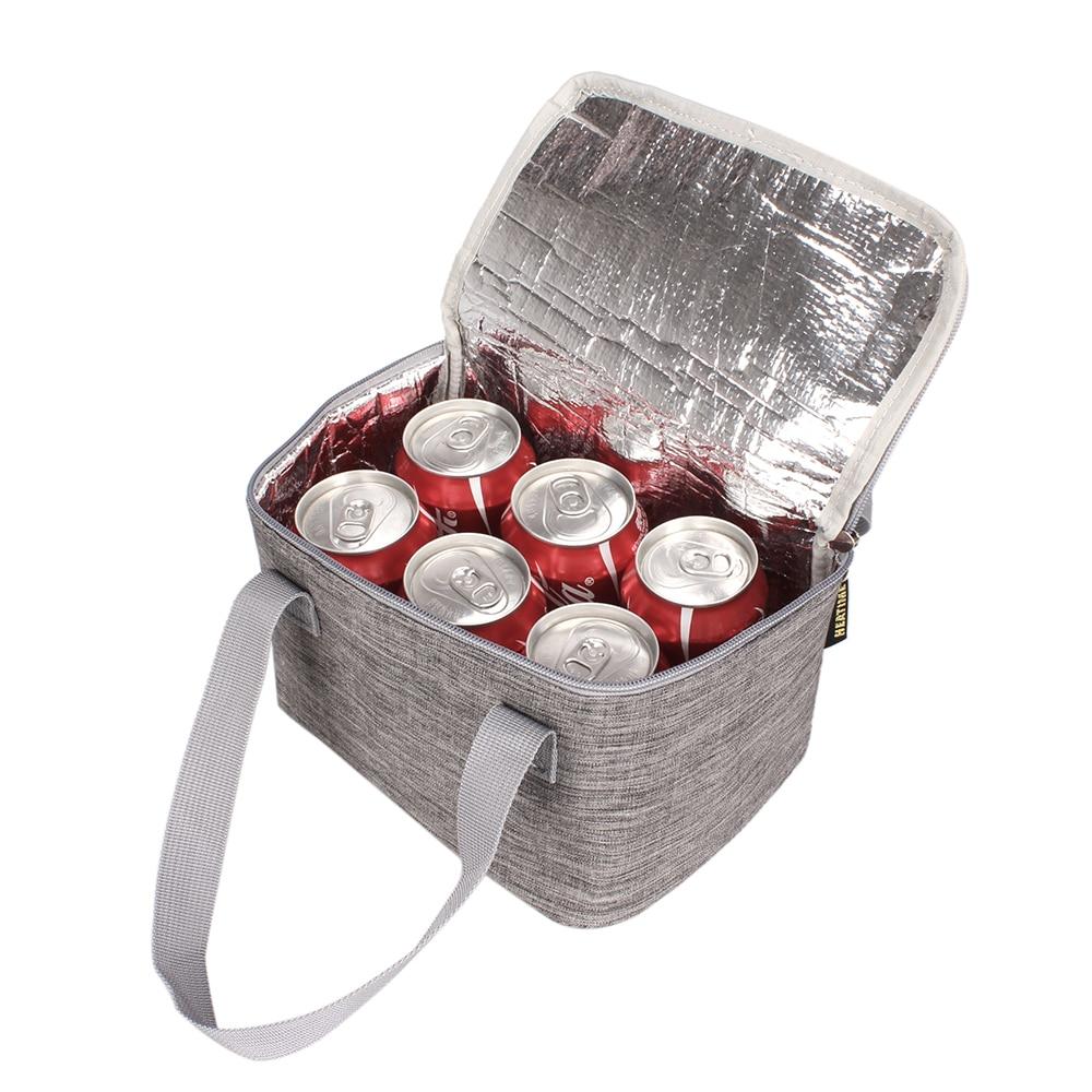 Petit sac isotherme souple 5 L en polyester, intérieur aluminium