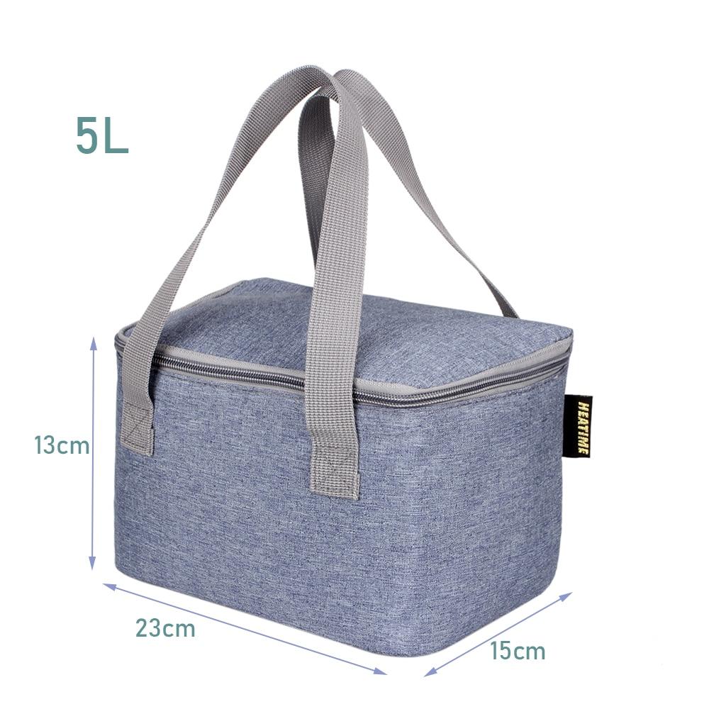 Petit sac isotherme souple 5 L en polyester, intérieur aluminium