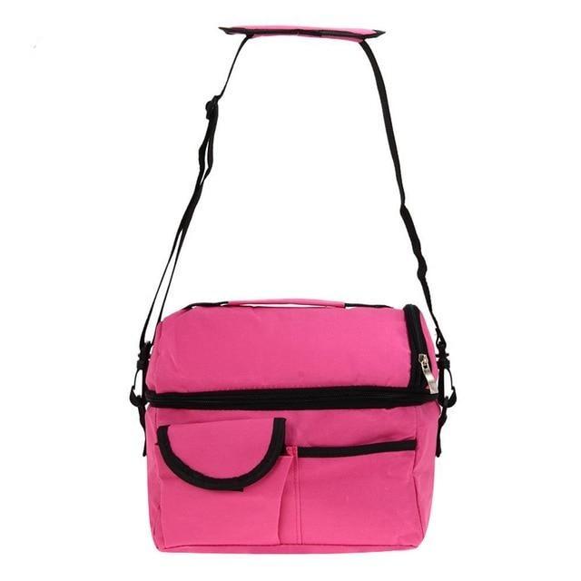 Petit sac repas isotherme à ouverture rabattable, six coloris