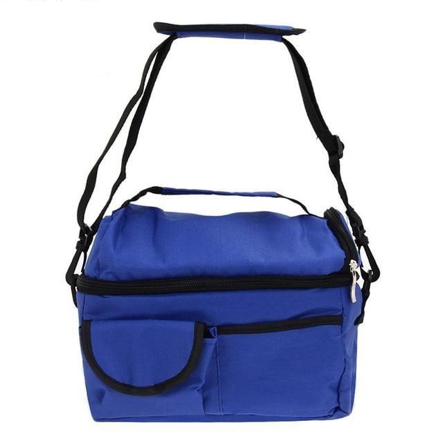Petit sac repas isotherme à ouverture rabattable, six coloris