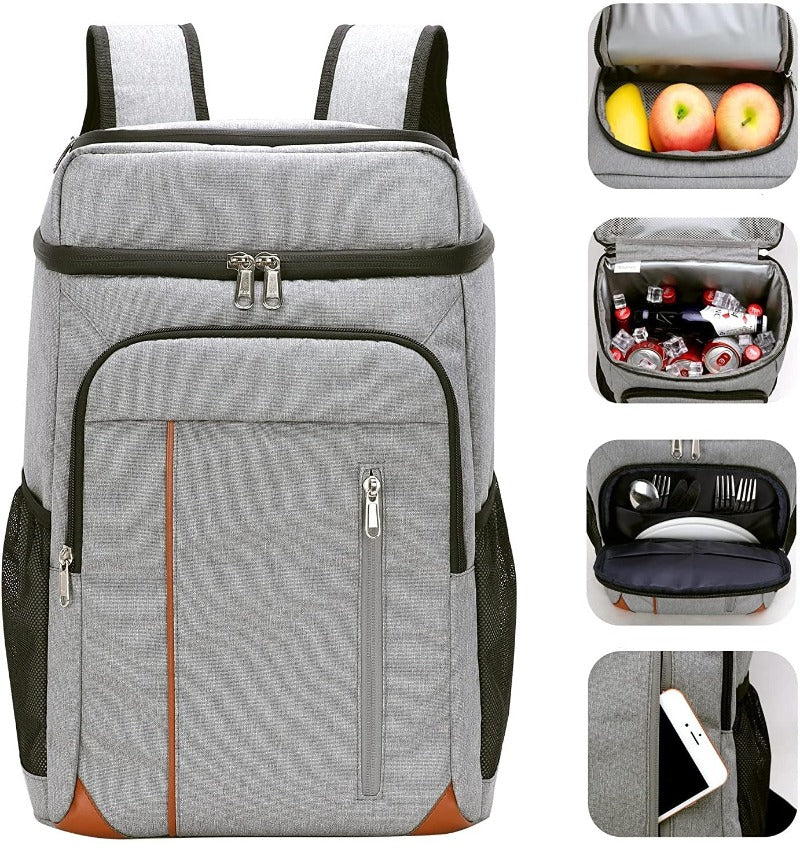 Sac à dos isotherme 22 L en Oxford, fermeture étanche