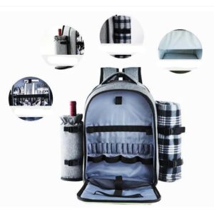 Sac à dos isotherme 22 L avec tapis de pique-nique
