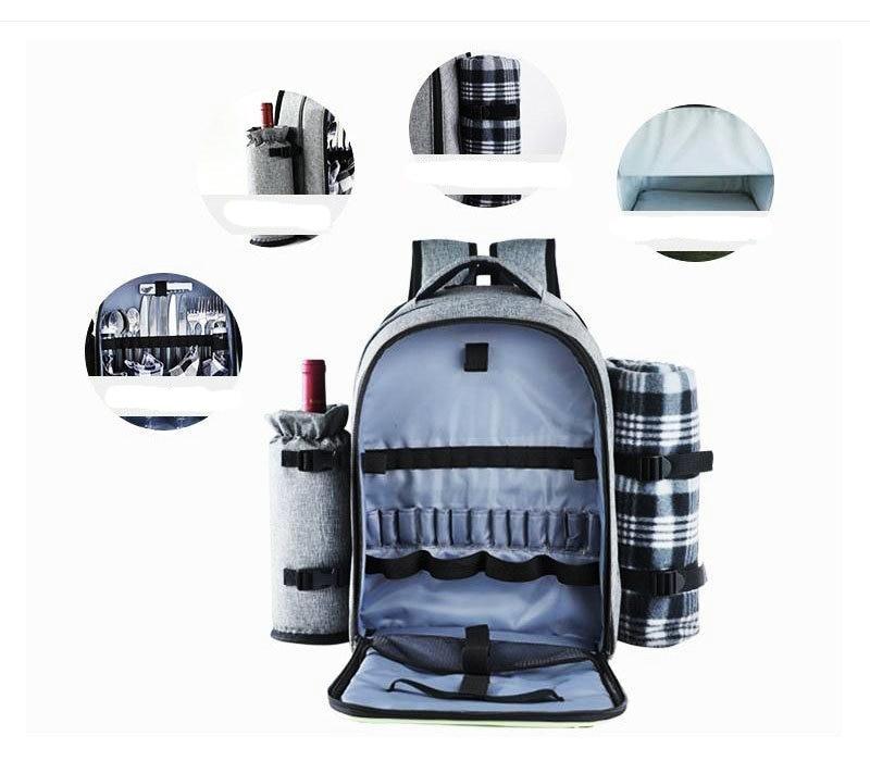 Sac à dos isotherme 22 L avec tapis de pique-nique