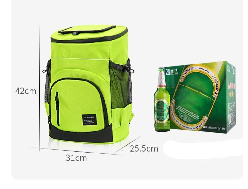 Sac à dos isotherme 30 L en nylon pour bouteilles et canettes