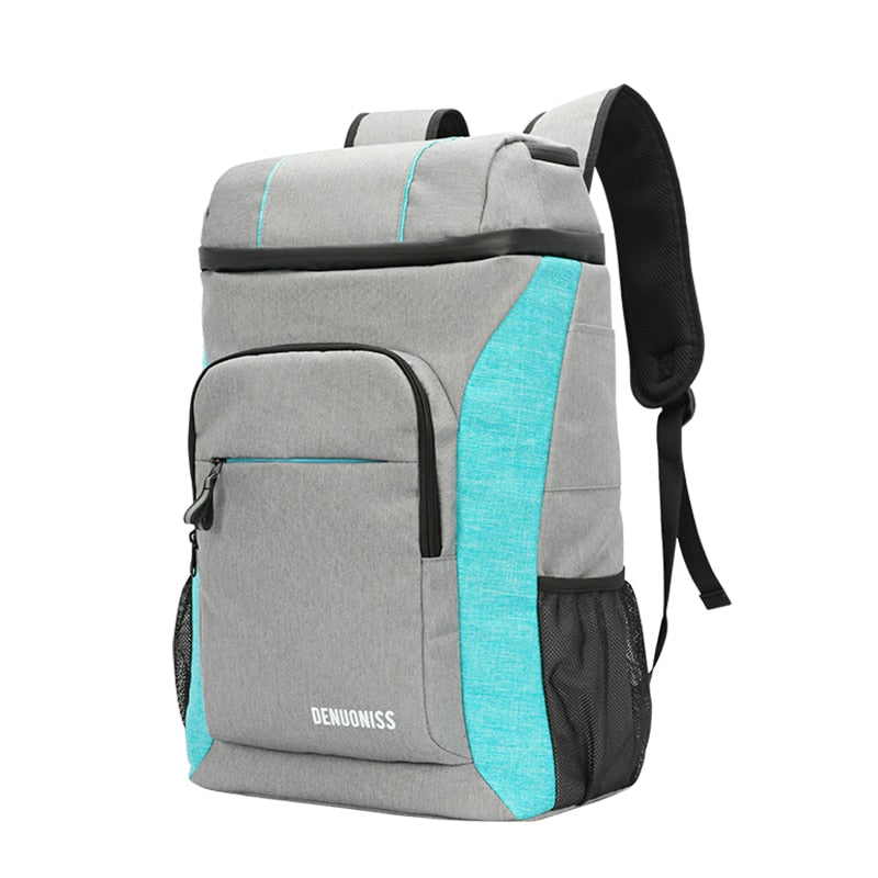 Sac à dos isotherme adulte en nylon, avec poche gourde