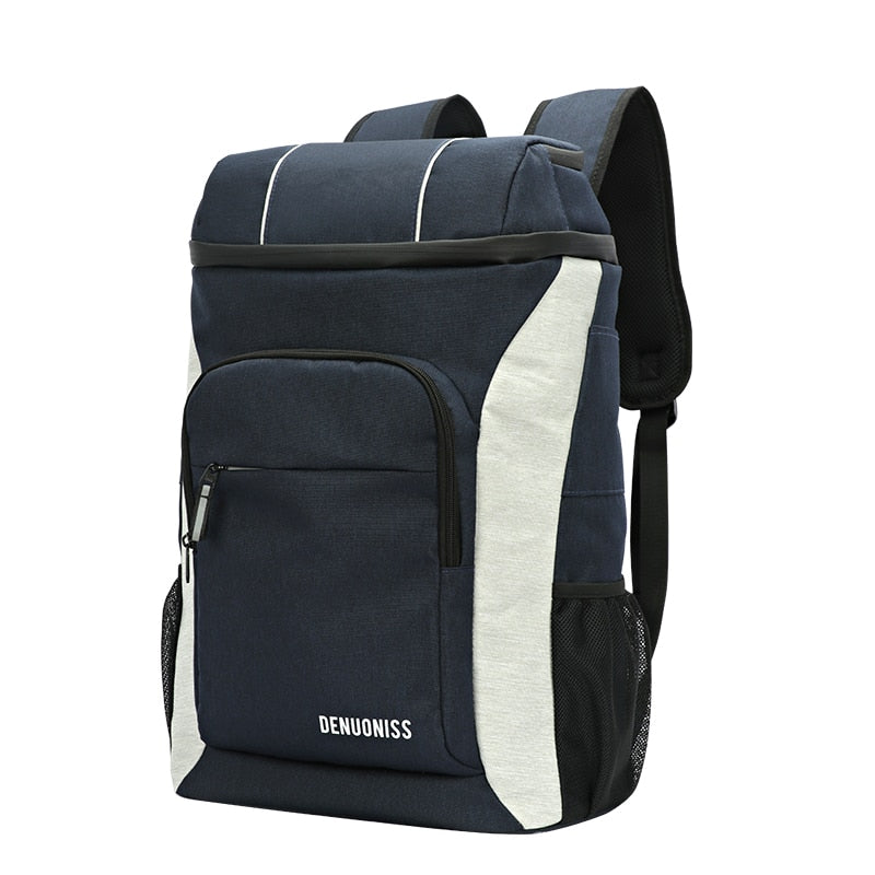 Sac à dos isotherme adulte en nylon, avec poche gourde