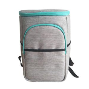 Sac à dos isotherme avec poches latérales, vert ou rouge
