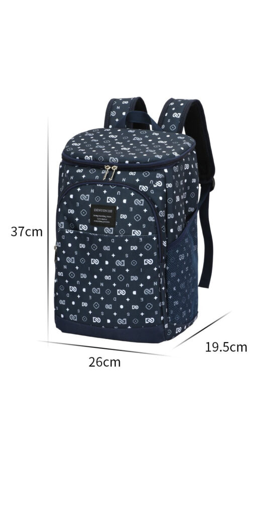 Sac à dos isotherme chic 18 L, nylon et aluminium, deux styles