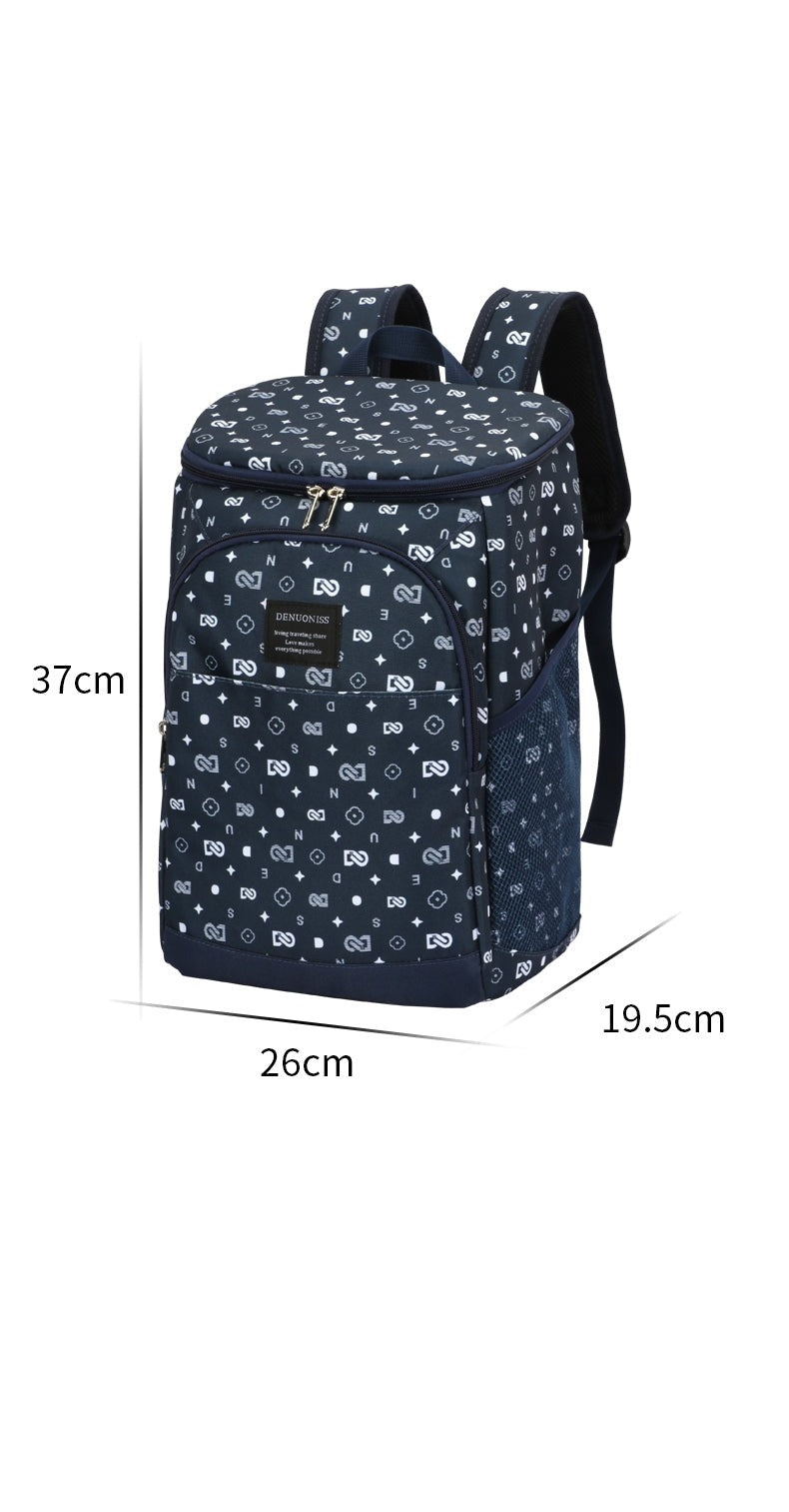 Sac à dos isotherme chic 18 L, nylon et aluminium, deux styles