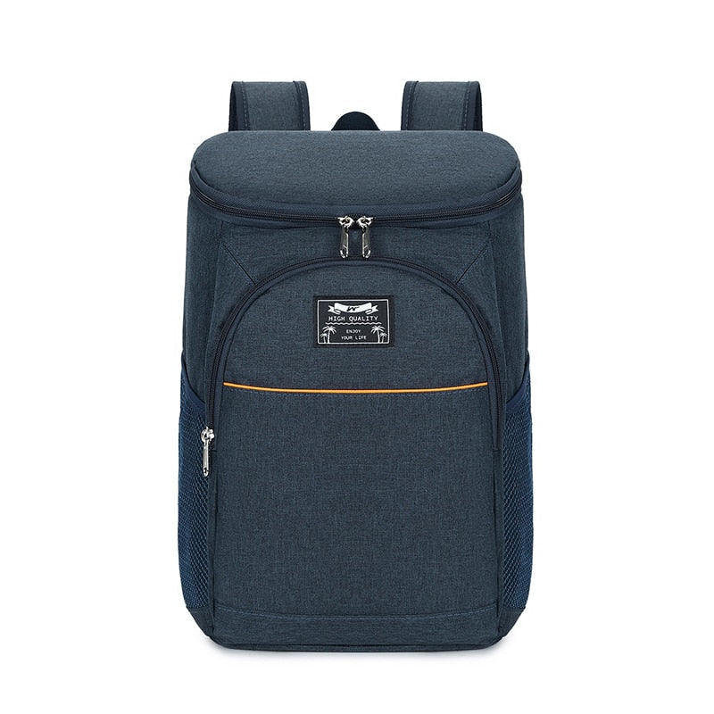 Sac à dos isotherme 20 L, 18 × 25 × 38 cm, noir, bleu ou gris