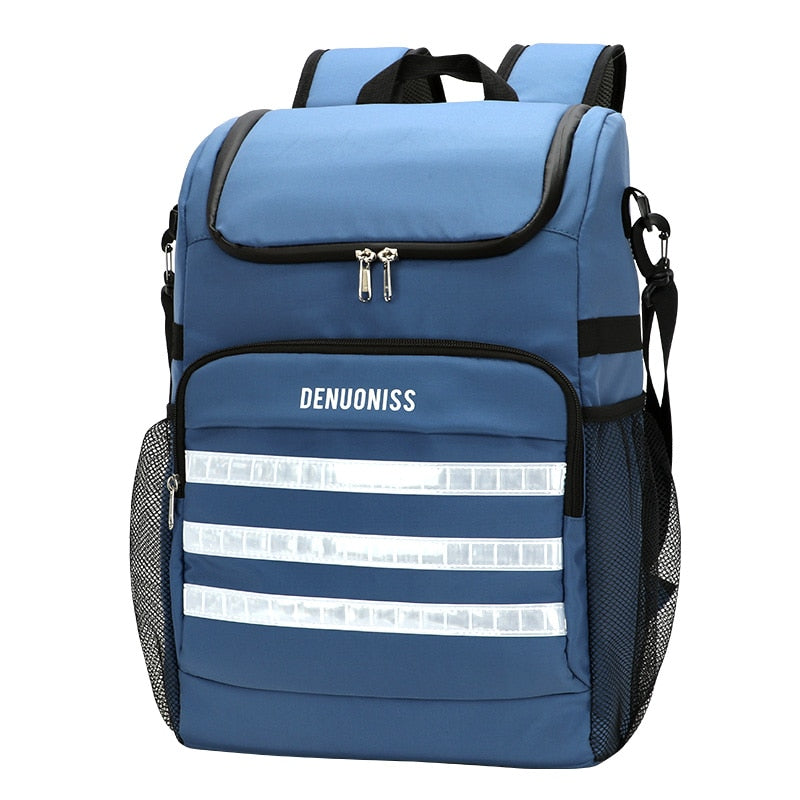 Sac à dos isotherme résistant aux intempéries, noir ou bleu
