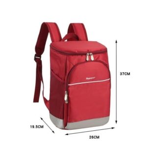 Sac à dos isotherme Oxford en deux tailles S et L, poches latérales