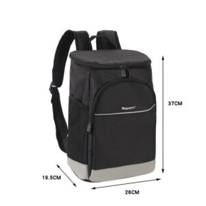 Sac à dos isotherme Oxford en deux tailles S et L, poches latérales