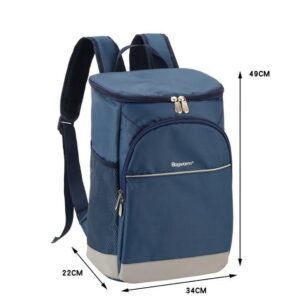 Sac à dos isotherme Oxford en deux tailles S et L, poches latérales
