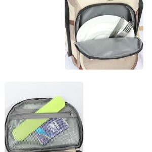 Sac à dos isotherme homme léger en tissu Oxford, gris ou noir