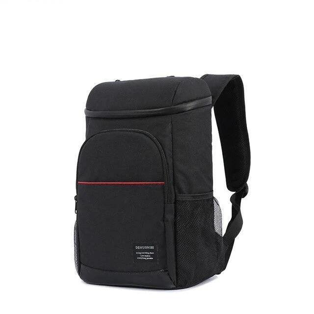 Sac à dos isotherme homme léger en tissu Oxford, gris ou noir