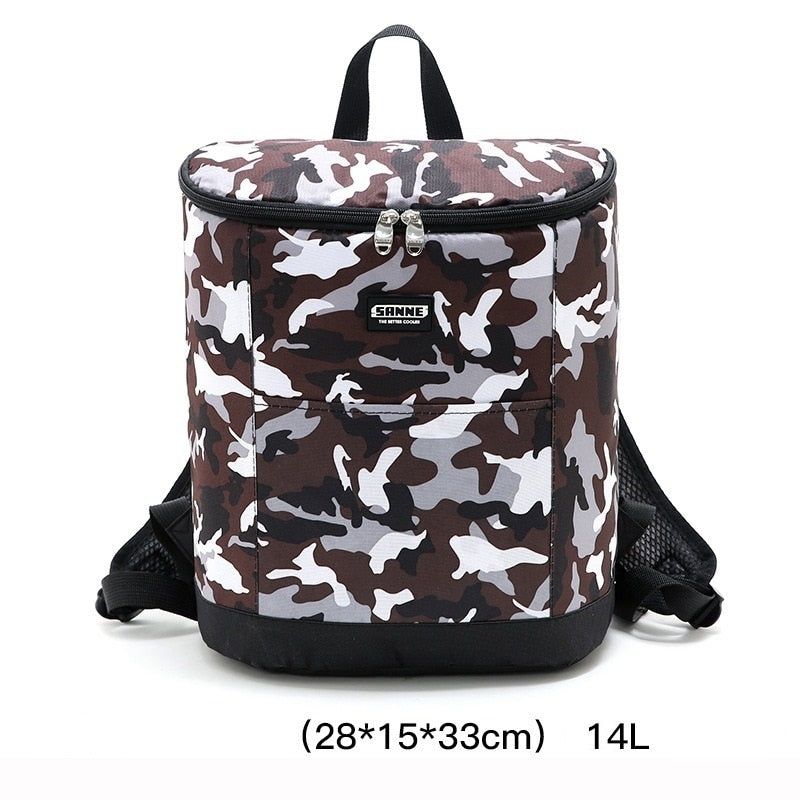 Sac à dos isotherme style militaire 14 L, 28 × 15 × 33 cm