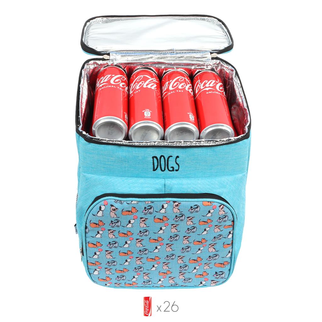 Sac à dos isotherme ado en nylon avec poche frontale