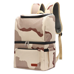 Sac à dos isotherme homme 28 × 20 × 40 cm, noir, gris, camouflage