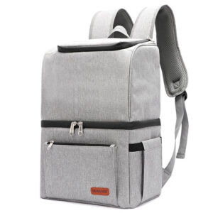 Sac à dos isotherme homme 28 × 20 × 40 cm, noir, gris, camouflage
