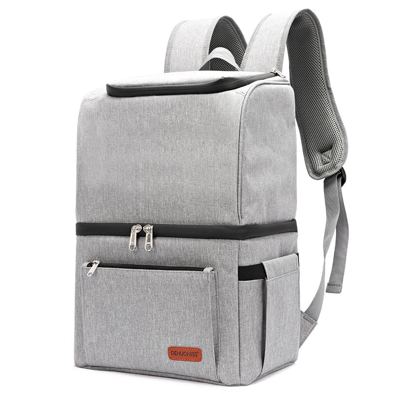 Sac à dos isotherme homme 28 × 20 × 40 cm, noir, gris, camouflage